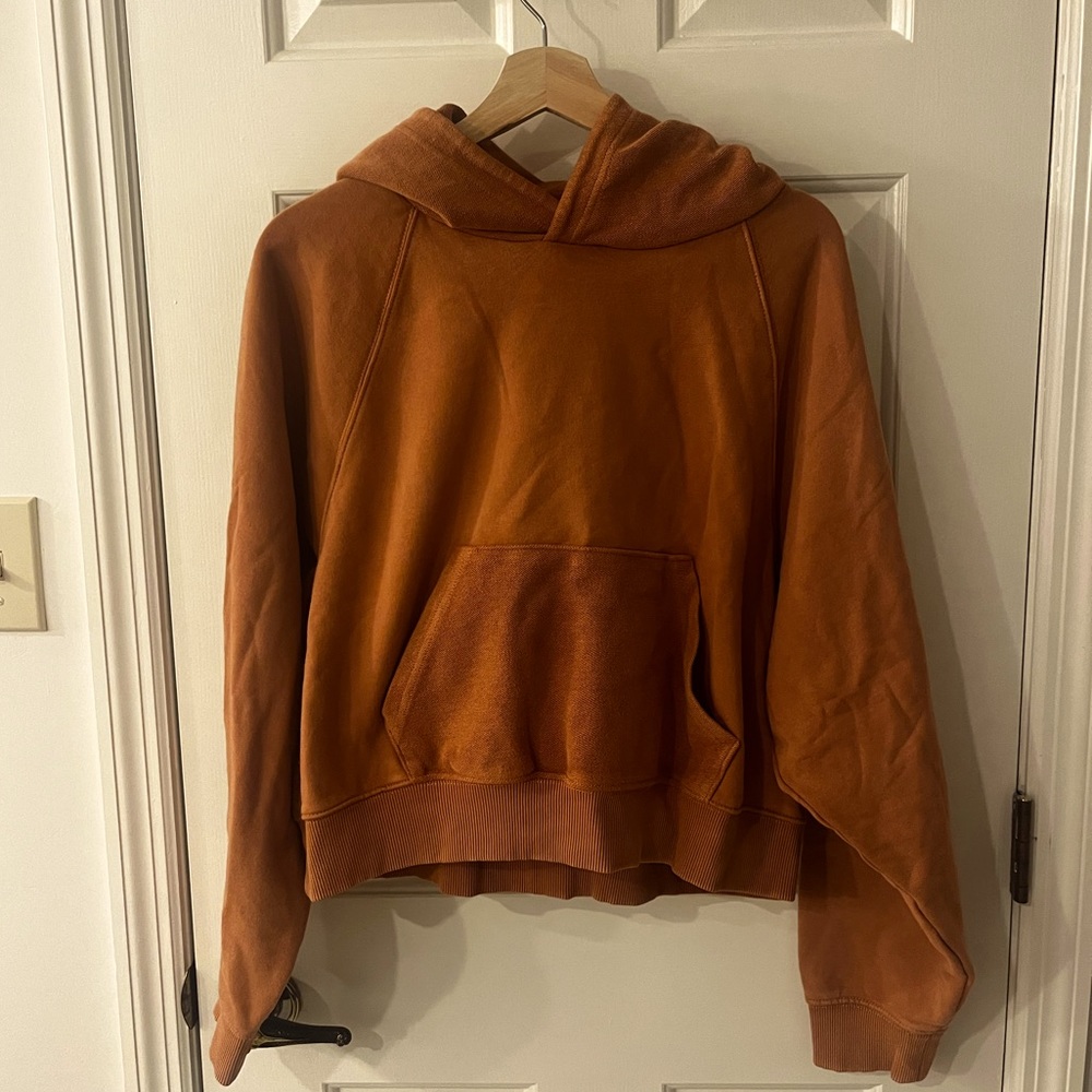 Aerie Cropped Dusty Orange Hoodie🧋